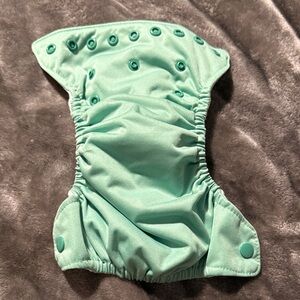 Thirsties AIO NEWBORN Natural Cloth Diaper- Sea foam (2 of 3)